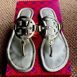 Gold leather Tory Burch Sandals